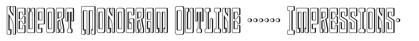 Neuport Monogram Outline (10000 Impressions)